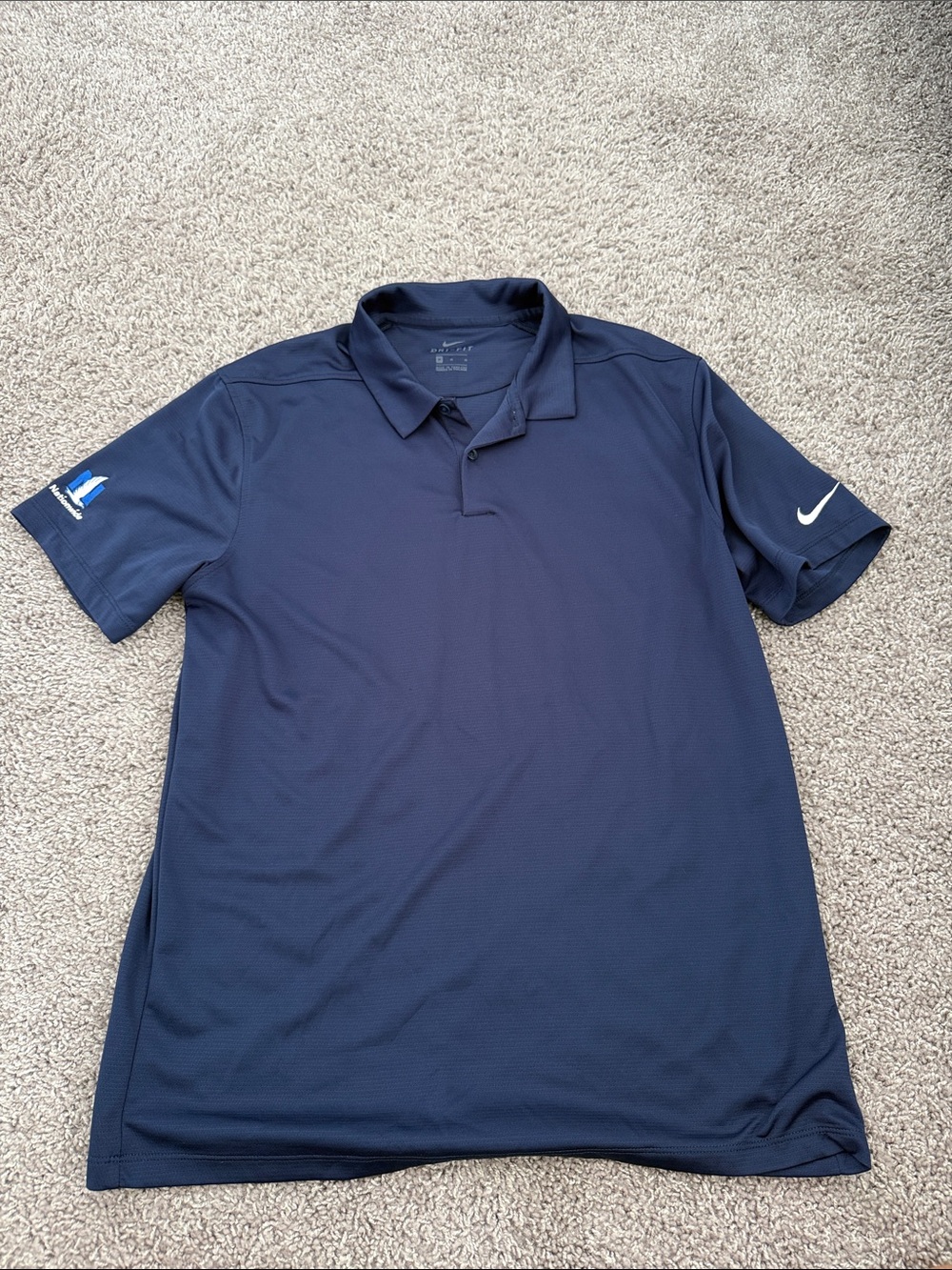 Nike Men’s Navy Blue Performance Polo - Picture 1 of 1